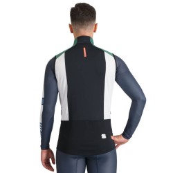Разминочная безрукавка Sportful Apex Vest 2024 елово-зелёная с белым